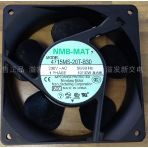 NMB 4715MS-20T-B30 4715MS-20T-B30-B00 200V 10W Cooling Fan