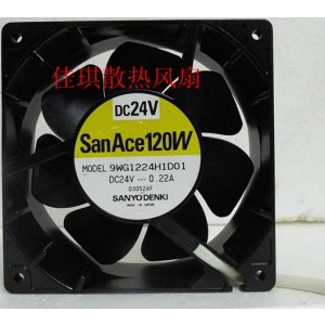 Sanyo 9WG1224H1D01 24V 0.22A Cooling Fan