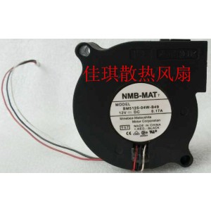 NMB BM5125-04W-B49 12V 0.17A 3wires Cooling Fan