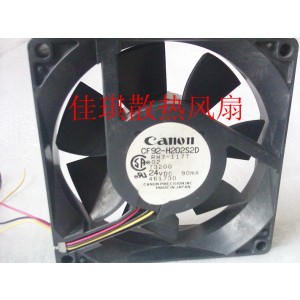 Canon  CF92-H202S2D: 24V 90MA  3wires cooling fan