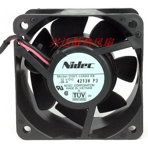 Nidec D06T-12SS2 12V 0.28A 2wires Cooling Fan