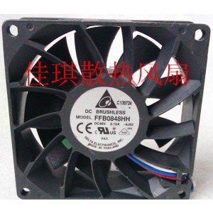 DELTA FFB0848HH 48V 0.1A 3wires Cooling Fan