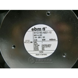Ebmpapst W1G180-AB31-09 24V 4.3A 93W Cooling Fan