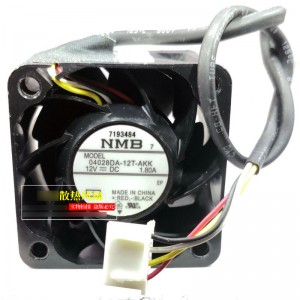 NMB 04028DA-12T-AKK 12V 1.80A 4wires Cooling Fan