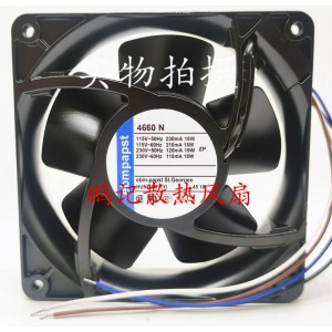 Ebmpapst 4660N 115/230V 18W 19W 4wires Cooling Fan