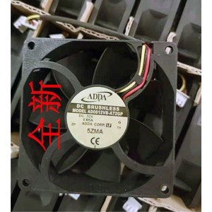 ADDA AD0812VB-A72GP 12V 0.65A 3wires Cooling Fan