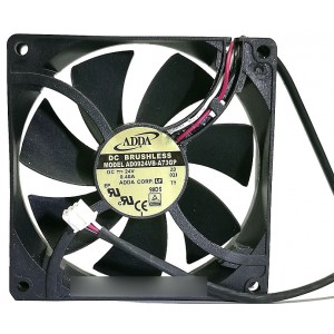 ADDA AD0924VB-A73GP 24V 0.4A 2 Wires Cooling Fan 