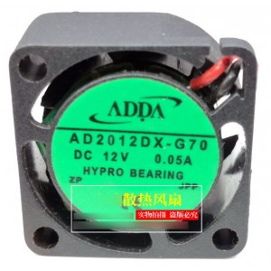 ADDA AD2012DX-G70 12V 0.05A 2wires Cooling Fan