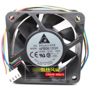 DELTA AFB0612GH AFB0612GH-AF00 12V 0.72A 2wires 3wires 4wires Cooling Fan - Picture need