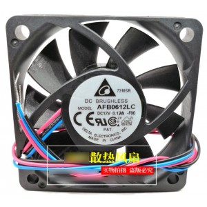 DELTA AFB0612LC AFB0612LC-F00 12V 0.12A 3wires Cooling Fan