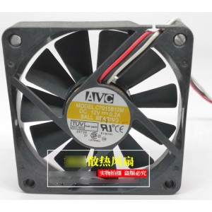 AVC C7015B12M 12V 0.2A 3wires Cooling Fan