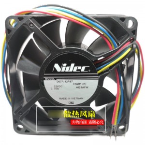 Nidec D07A-12PS7 12V 0.70A 4wires Cooling Fan