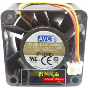 AVC DBTA0428B2S 12V 0.73A 3wires cooling fan