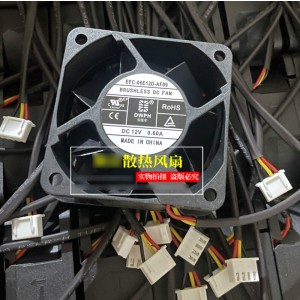 DWPH EFC-06E12D-AF09 12V 0.60A 3wires Cooling Fan 