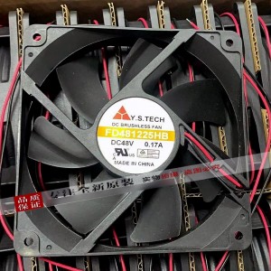 Y.S.TECH FD481225HB 48V 0.17A 3wires 2wires Cooling Fan