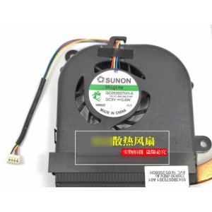 SUNON GC053507VH-A 5V 0.6W 4wires Cooling Fan
