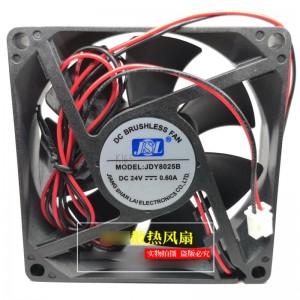 JSL JDY8025B 24V 0.60A 2wires Cooling Fan