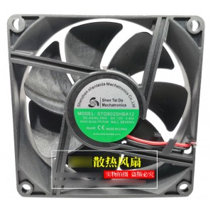Shen Tai Da STD8025HBA12 12V 0.40A 2wires Cooling Fan