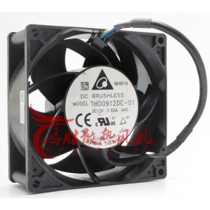 DELTA THD0912DE-01 12V 1.92A 4wires Cooling Fan