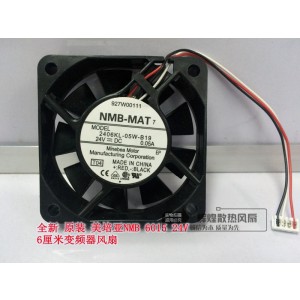 NMB 2406KL-05W-B19 24V 0.05A 3wires Cooling Fan