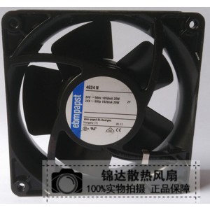Ebmpapst 4624N 24V 1050mA 20W Cooling Fan