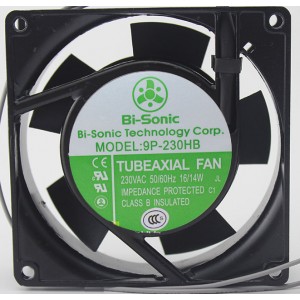 Bi-Sonic 9P-230HB 9P-230HS 230V 16/14W 2wires Cooling Fan