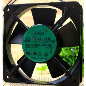 ADDA AA1252UX-AW 220/240V 0.17/0.13A 2 Wires Cooling Fan 