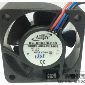 ADDA AD0405LS-D56 5V 0.20A 3 Wires Cooling Fan 