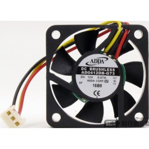ADDA AD0412DB-G73 12V 0.07A 3 Wires Cooling Fan 