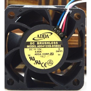 ADDA AD0412XB-B5BDS 12V 0.80A 4 Wires Cooling Fan 
