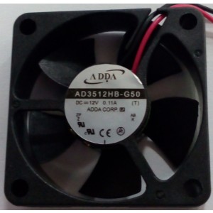 ADDA AD3512HB-G50 12V 0.11A 2 Wires Cooling Fan 