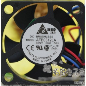 DELTA AFB0312LA 12V 0.08A 2wires cooling fan