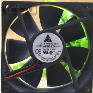 DELTA AFB0925HH 24V 0.25A 2 Wires Cooling Fan 