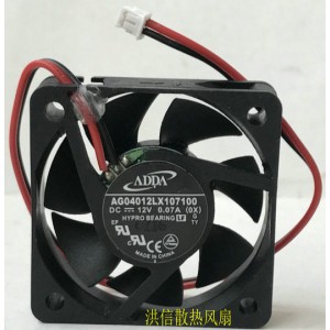 ADDA AG04012LX107100 12V 0.07A 2 Wires Cooling Fan 