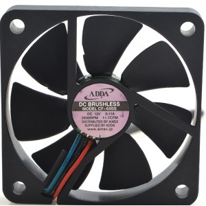 ADDA CF-60SS 12V 0.11A 3 Wires Cooling Fan 