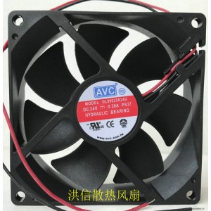AVC DL09025R24U 24V 0.30A 2 Wires Cooling Fan 