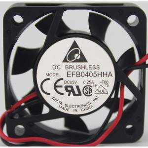 DELTA EFB0405HHA 5V 0.25A 2wires 3wires Cooling Fan - Picture need