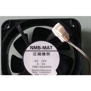 NMB FBK12H24HD 24V 0.3A 2 Wires Cooling Fan 