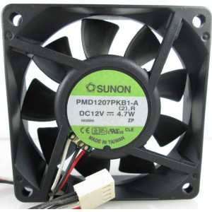 SUNON PMD1207PKB1-A 12V 4.7W 3wires Cooling Fan