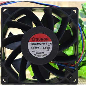 SUNON PSD2409PMB1-A 24V 8.88W 3 Wires Cooling Fan 