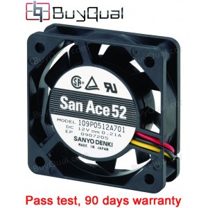 Sanyo 109P0512A701 12V 0.21A 3wires Cooling Fan