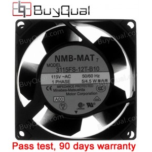 NMB 3115FS-12T-B10 -A00 115V 6W 2wires Cooling Fan