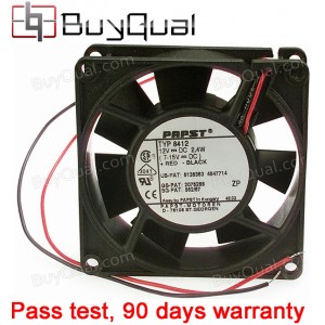 Ebmpapst 8412 12V 2.4W 2wires Cooling Fan