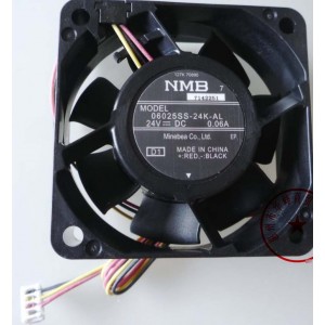 NMB 06025SS-24K-AL 24V 0.06A 3wires cooling fan