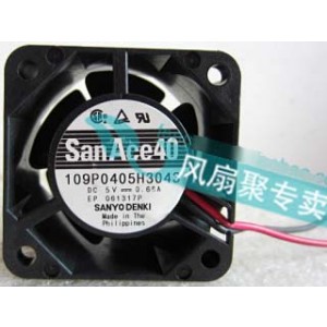 Sanyo 109P0405H3043 5V 0.68A 3.4W 2wires Cooling Fan