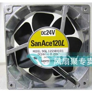 Sanyo 9GL1224H101 24V 0.22A  3wires Cooling Fan