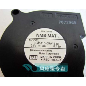 NMB BM5115-05W-B40 24V 0.13A 2wires Cooling Fan
