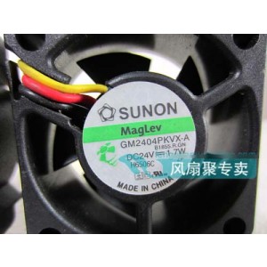 SUNON GM2404PKVX-A 24V 1.7W 2wires 3wires Cooling Fan