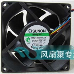 SUNON PMD1209PLV2-A 12V 4.7W 4wires Cooling Fan