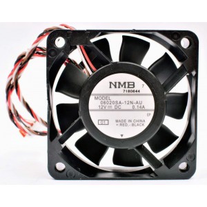 NMB 06020SA-12N-AU 12V 0.14A 3wires Cooling Fan